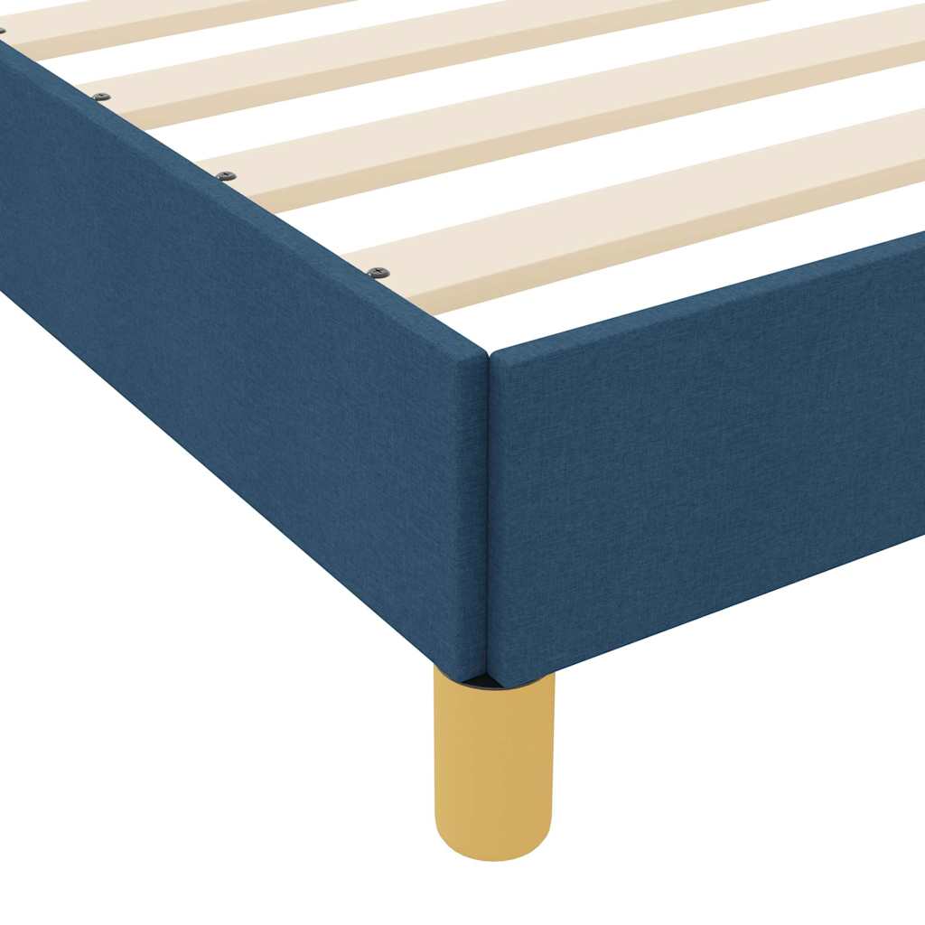 Letto a molle Blu e Marrone 120 x 190 cm
