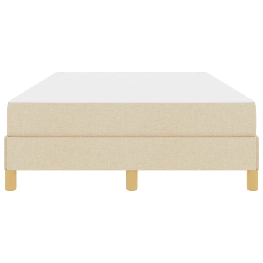 Letto a molle Crema e Marrone 120 x 200 cm
