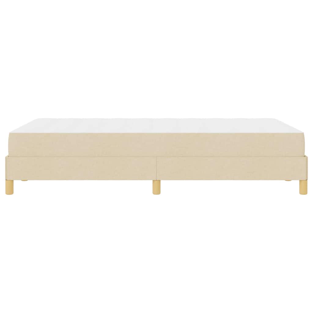 Letto a molle Crema e Marrone 120 x 200 cm
