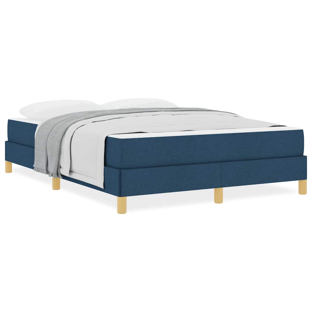 Letto a molle Blu e Marrone 140 x 190 cm