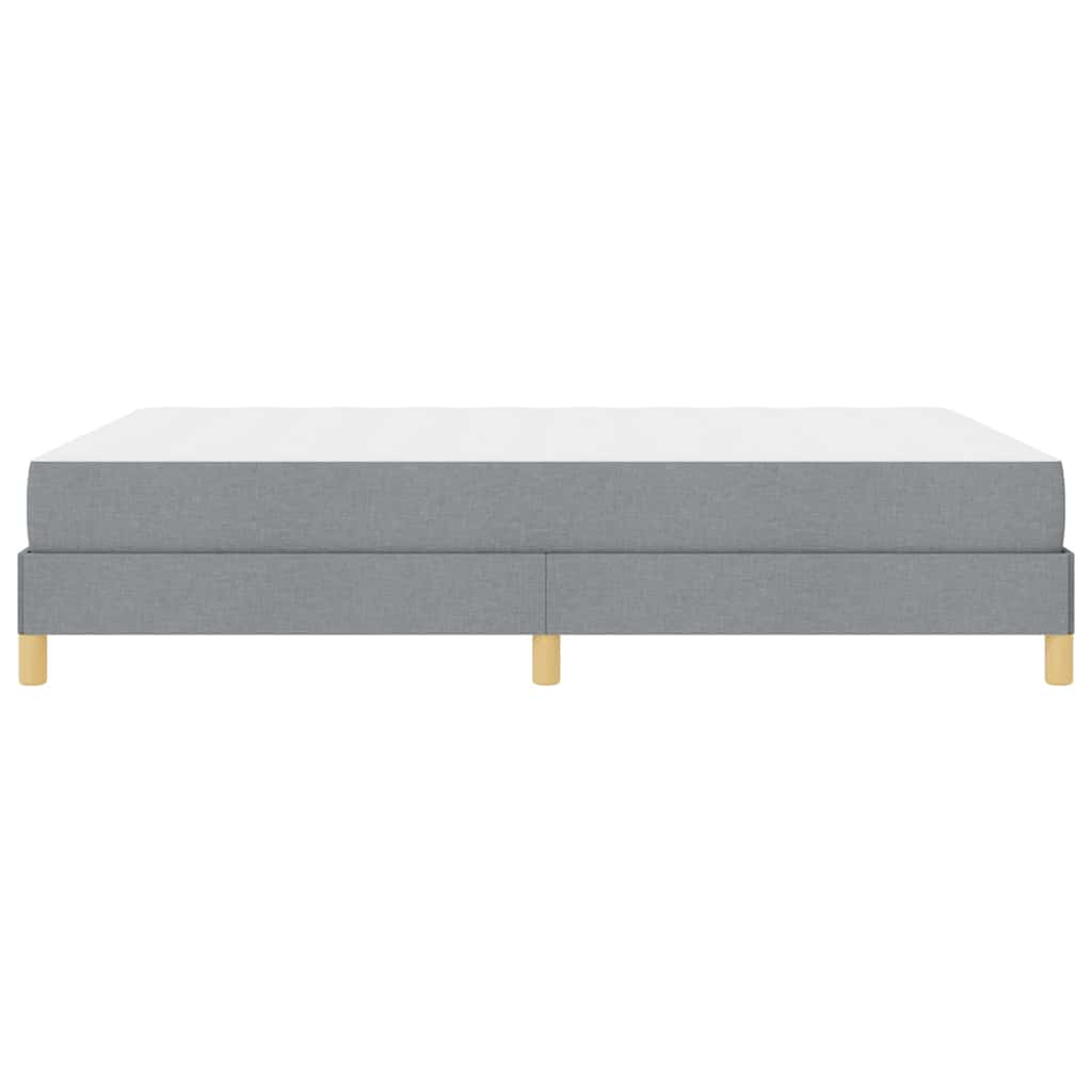 Letto a molle Grigio chiaro e Marrone 140 x 200 cm