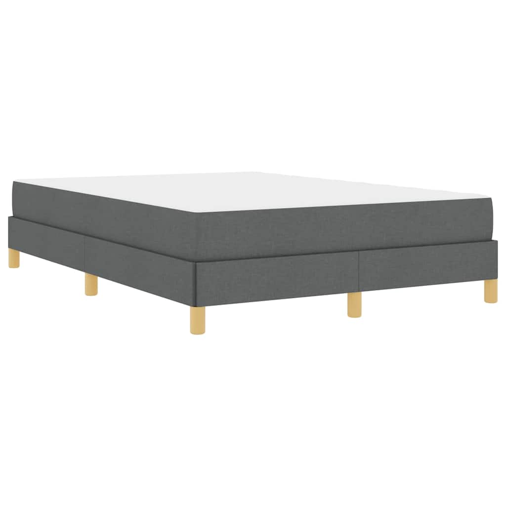 Letto a molle Grigio scuro e Marrone 160 x 200 cm