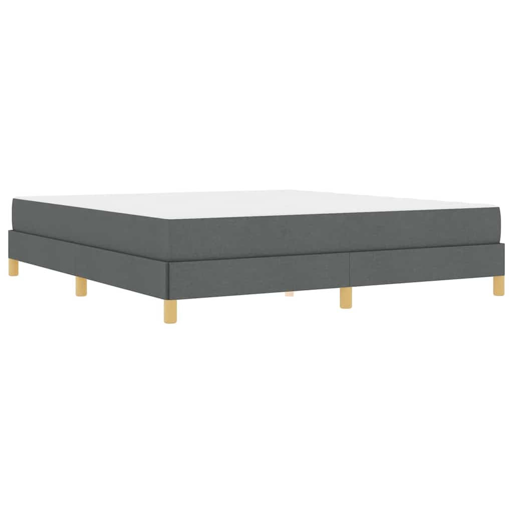 Letto a molle Grigio scuro e Marrone 180 x 200 cm