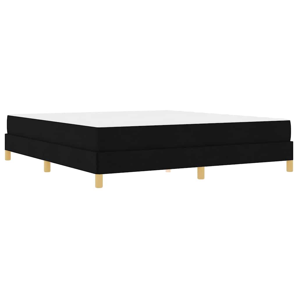 Letto a molle Nero e Marrone 180 x 200 cm