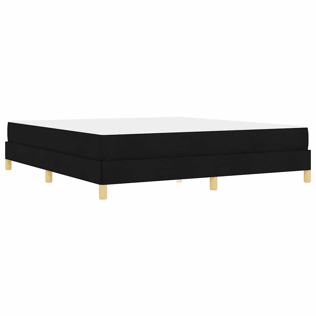 Letto a molle Nero e Marrone 180 x 200 cm