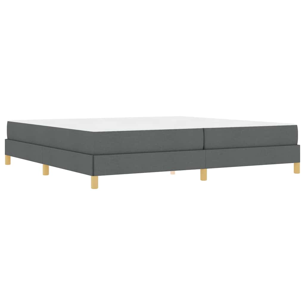 Letto a molle Grigio scuro Marrone 200 x 200 cm