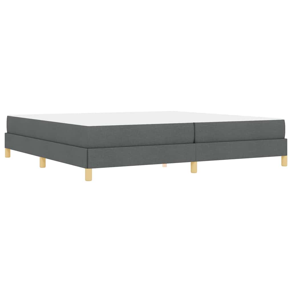 Letto a molle Grigio scuro Marrone 200 x 200 cm
