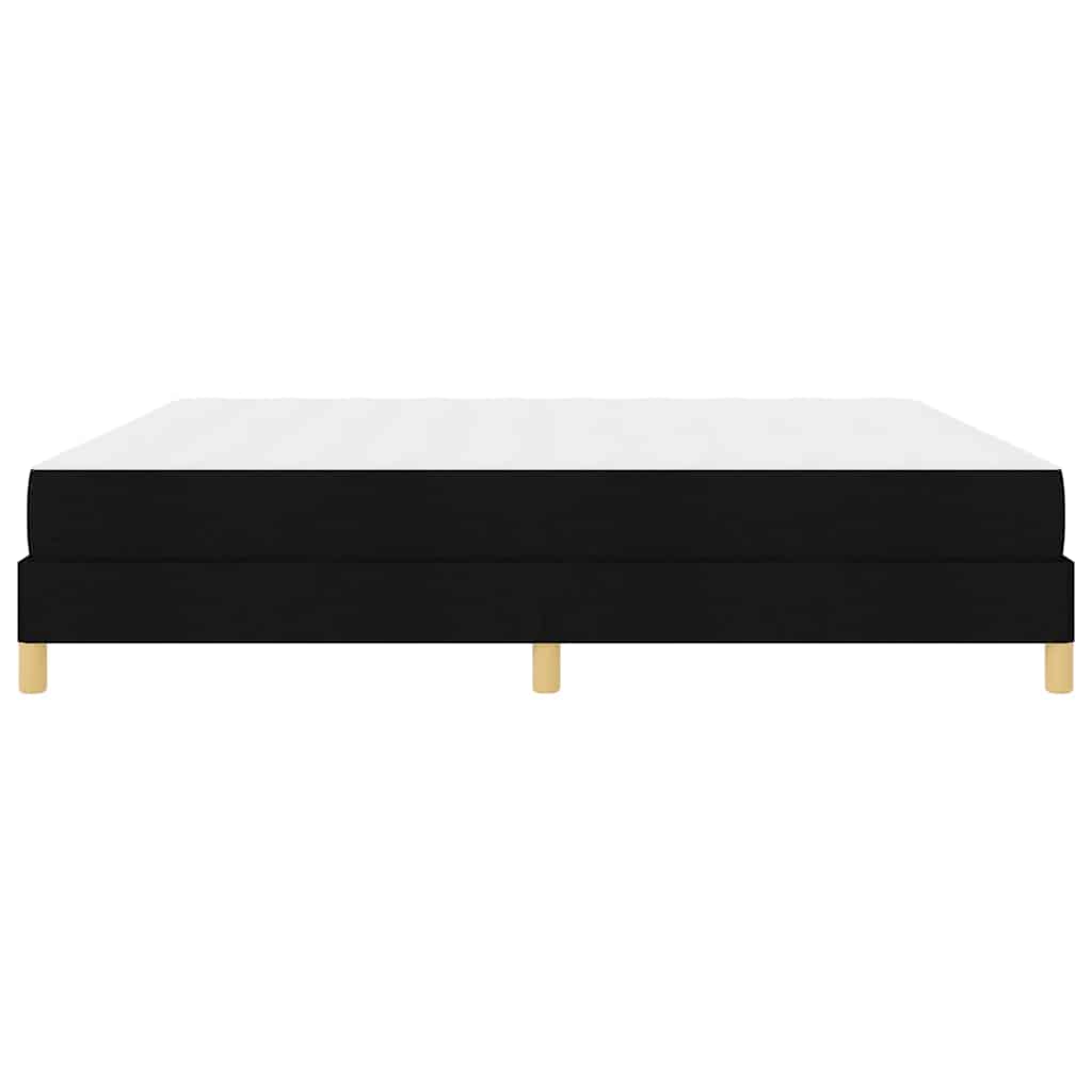 Letto a molle Nero e Marrone 200 x 200 cm