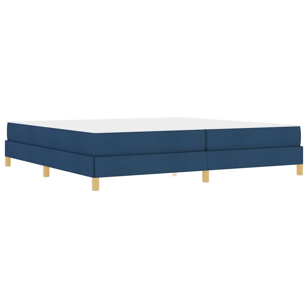 Letto a molle Blu e Marrone 200 x 200 cm