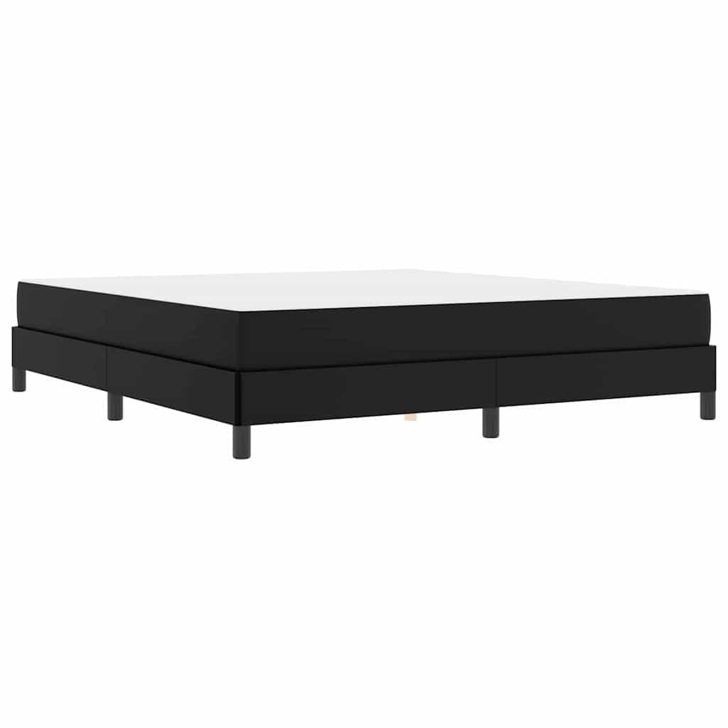 Letto con materasso Nero 180 x 200 cm Pelle sintetica