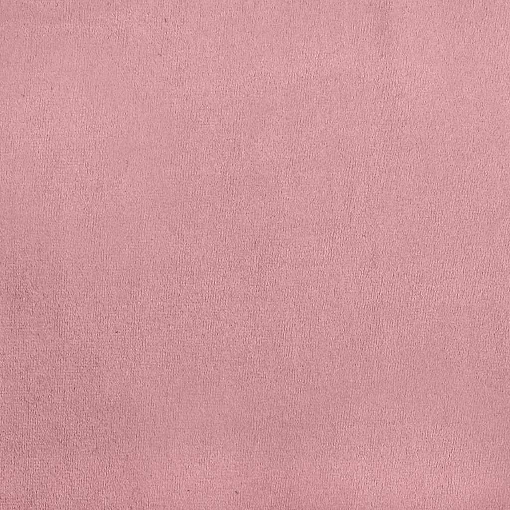 Letto box spring con materasso Rosa 80 x 200 cm Velluto