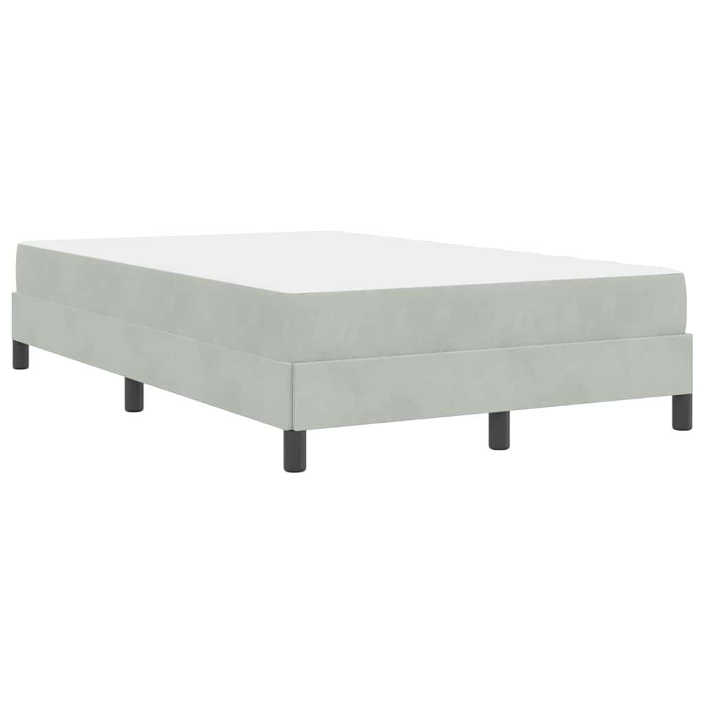 Letto box spring con materasso Grigio chiaro 120 x 200 cm - homemem39