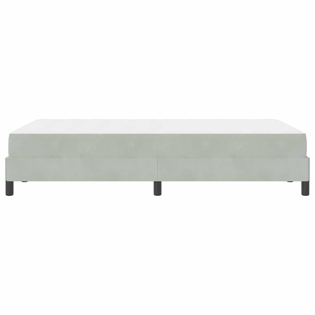 Letto box spring con materasso Grigio chiaro 120 x 200 cm