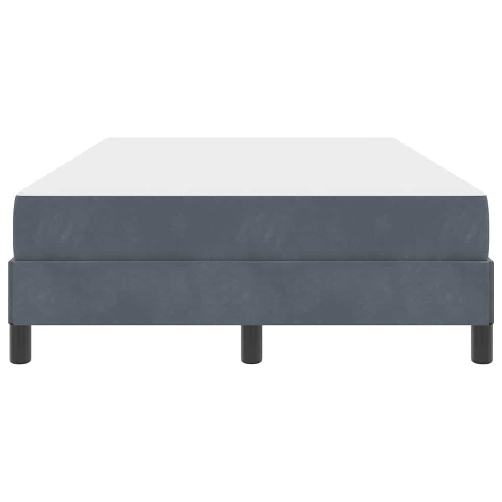 Letto box spring con materasso Grigio scuro 120 x 200 cm