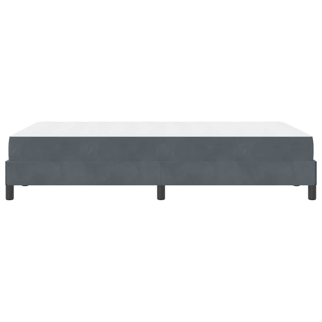Letto box spring con materasso Grigio scuro 120 x 200 cm