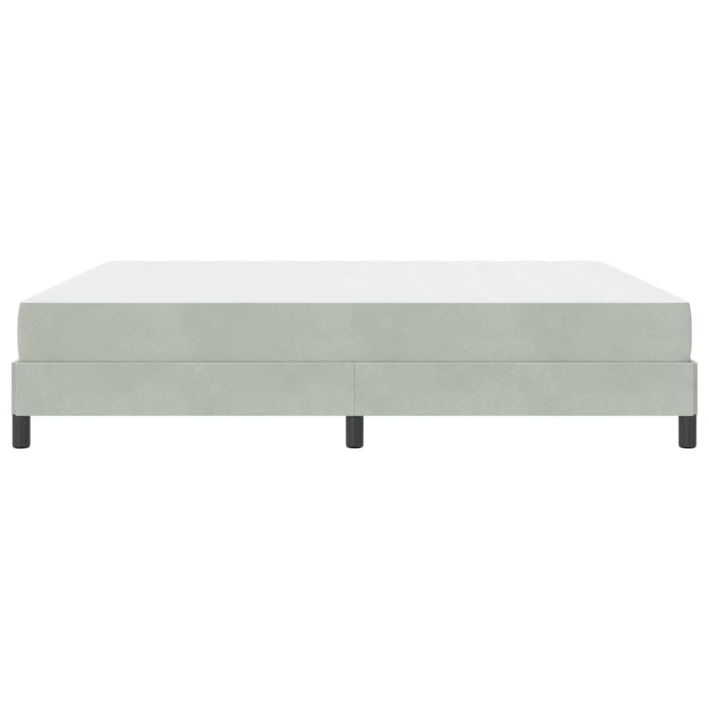 Letto box spring con materasso Grigio chiaro 180 x 200 cm