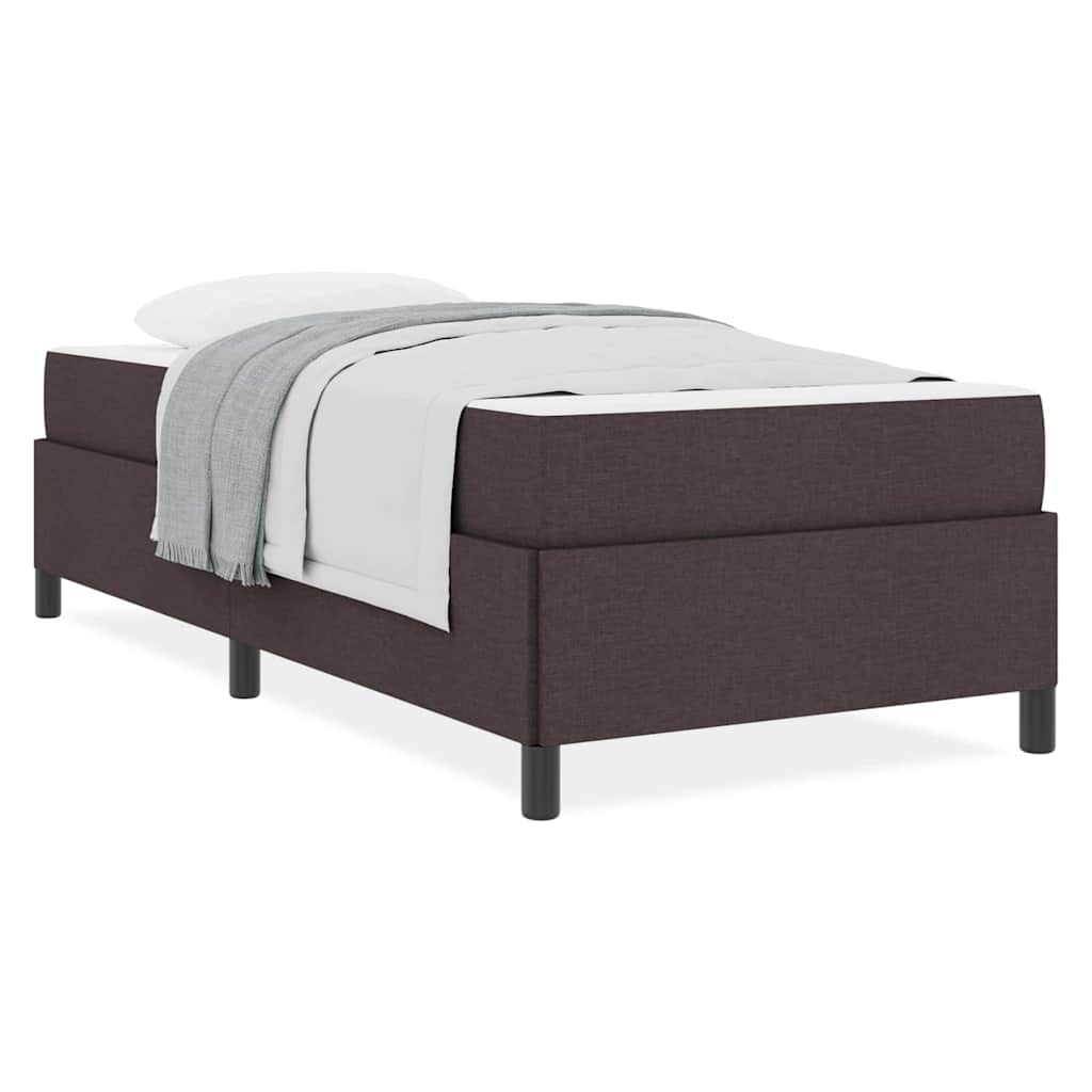 Letto a molle Marrone e Nero 90 x 190 cm