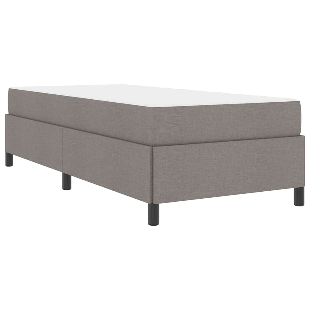 Letto a molle Tortora e Nero 90 x 190 cm