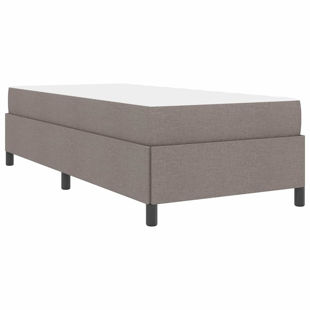 Letto a molle Tortora e Nero 90 x 190 cm