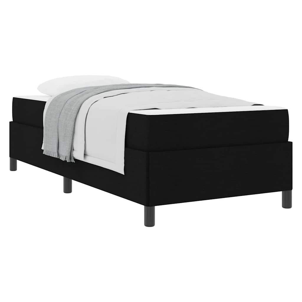 Letto a molle Nero e Nero 100 x 200 cm
