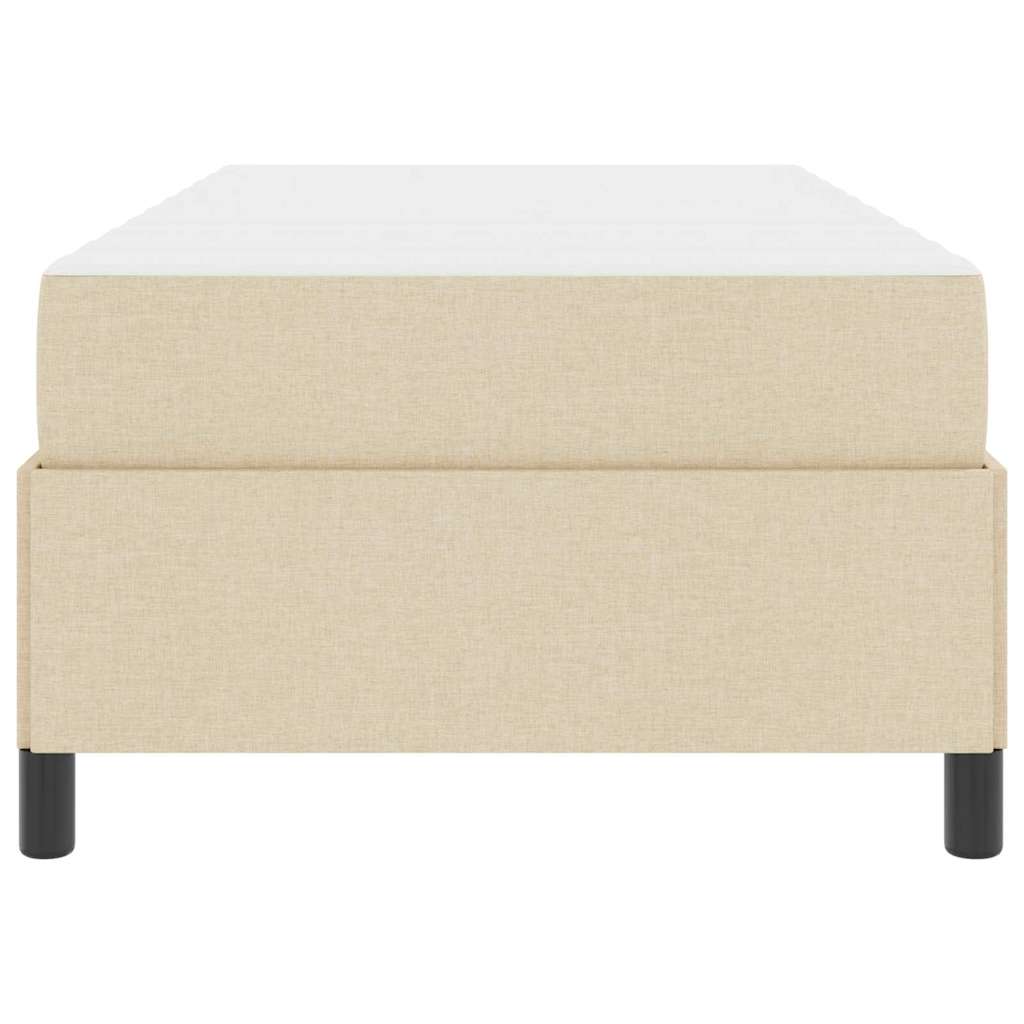 Letto a molle Crema e Nero 100 x 200 cm