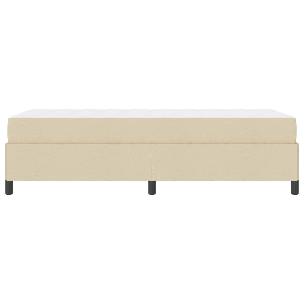 Letto a molle Crema e Nero 100 x 200 cm