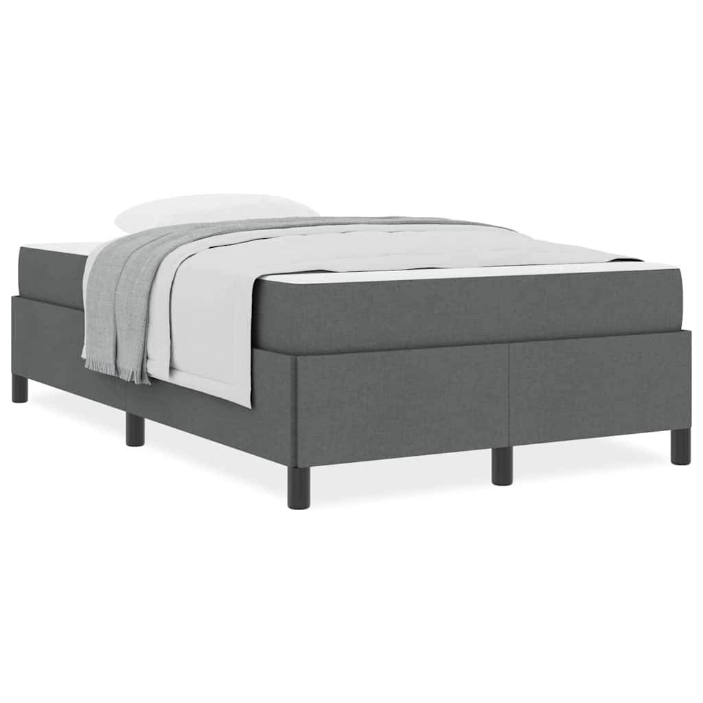 Letto a molle Grigio scuro e Nero 120 x 200 cm