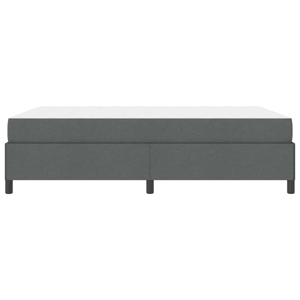 Letto a molle Grigio scuro Nero 160 x 200 cm