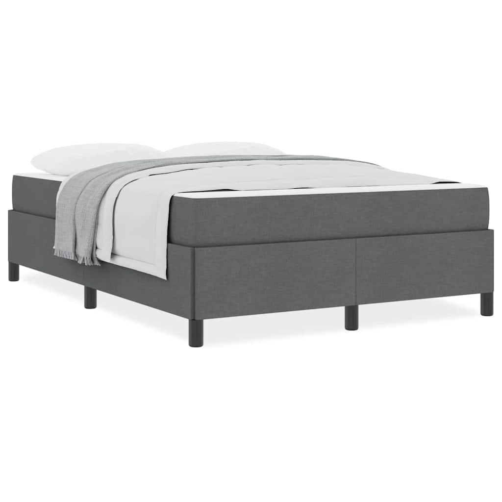 Letto a molle Grigio scuro Nero 160 x 200 cm
