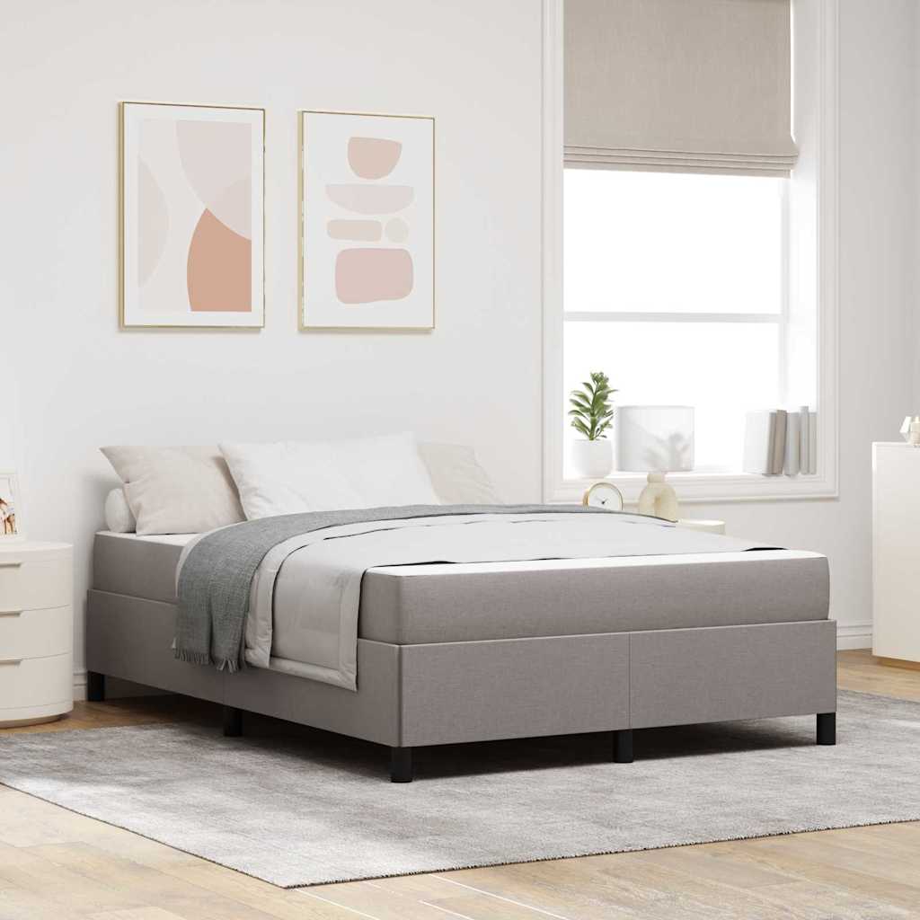 Letto a molle Tortora e Nero 160 x 200 cm