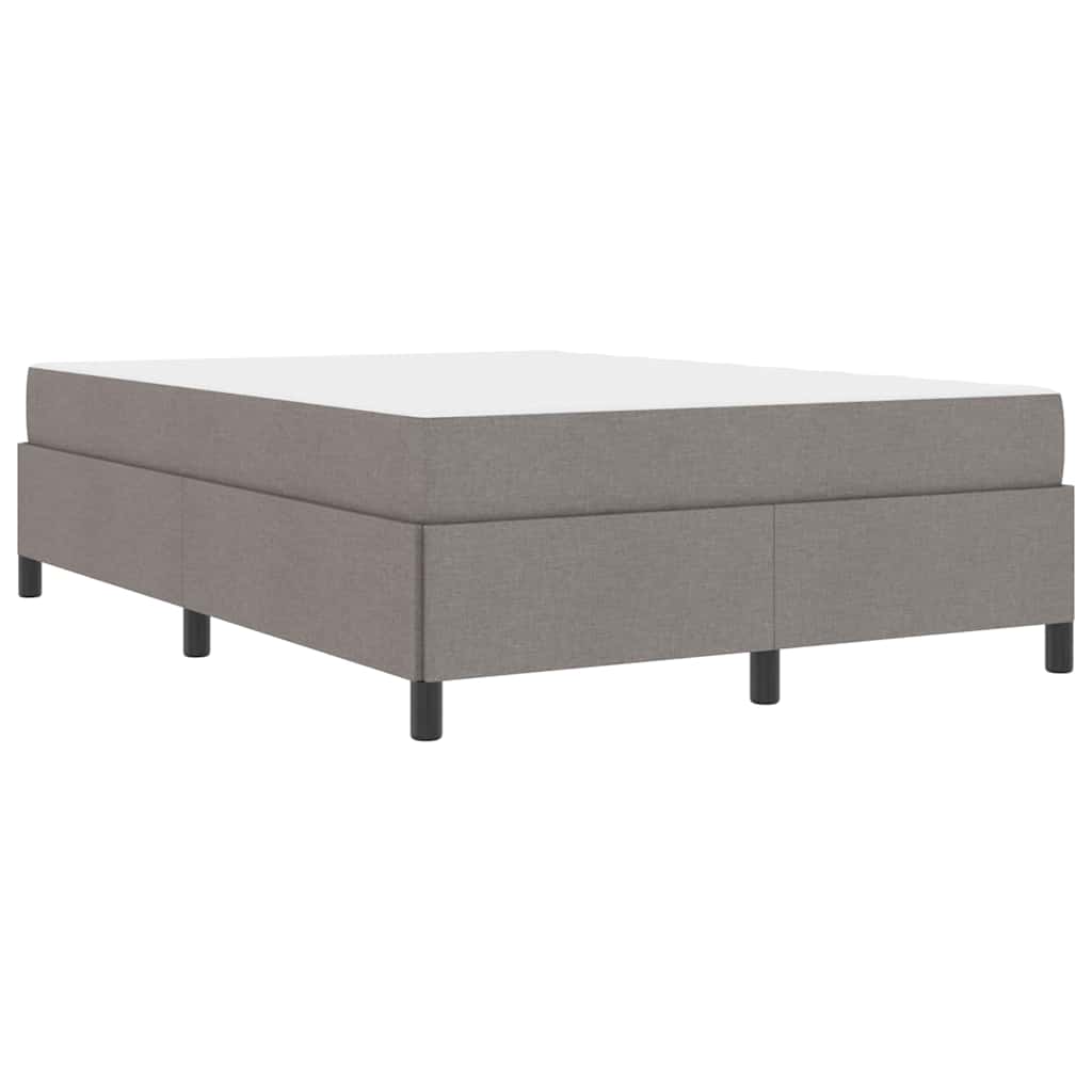 Letto a molle Tortora e Nero 160 x 200 cm