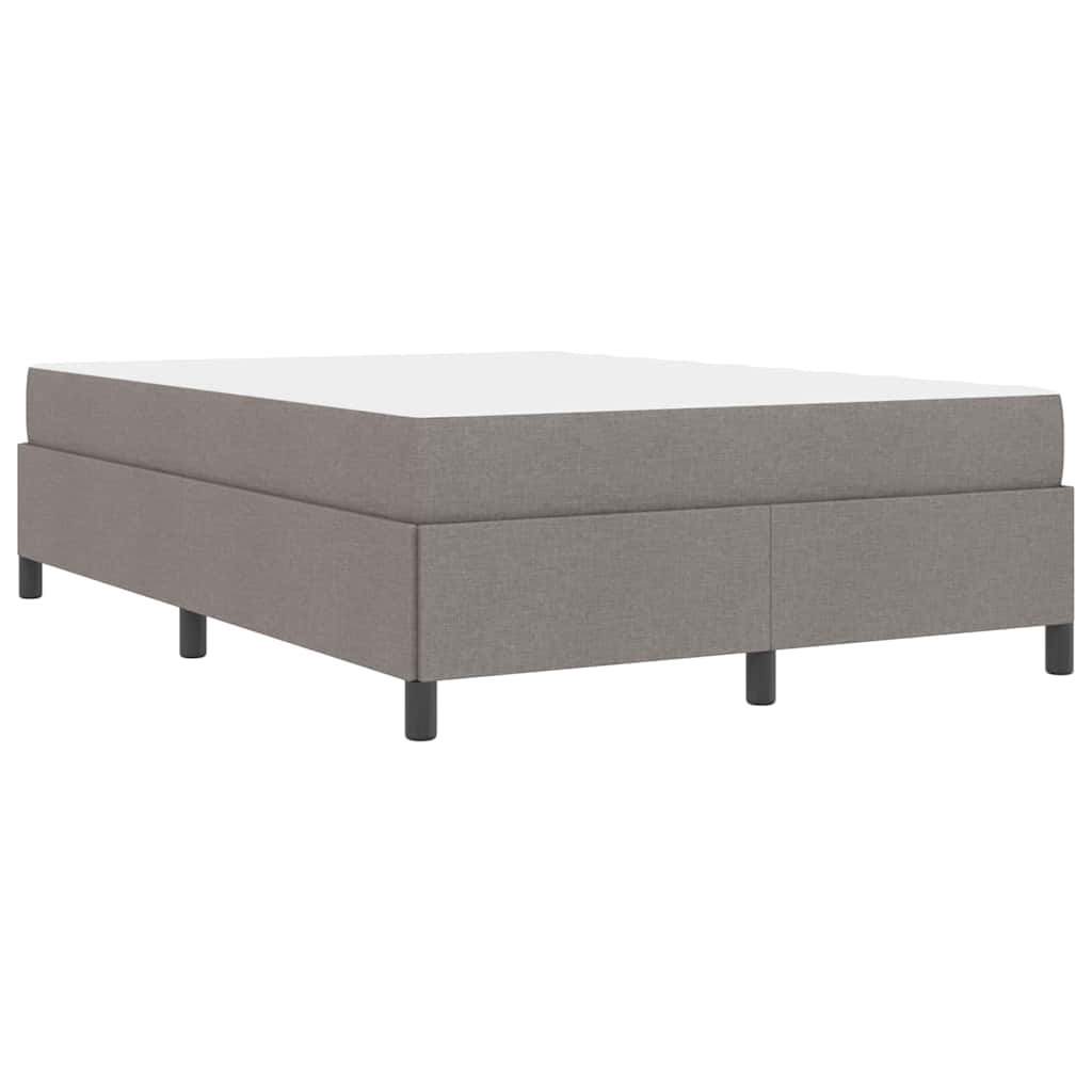 Letto a molle Tortora e Nero 160 x 200 cm