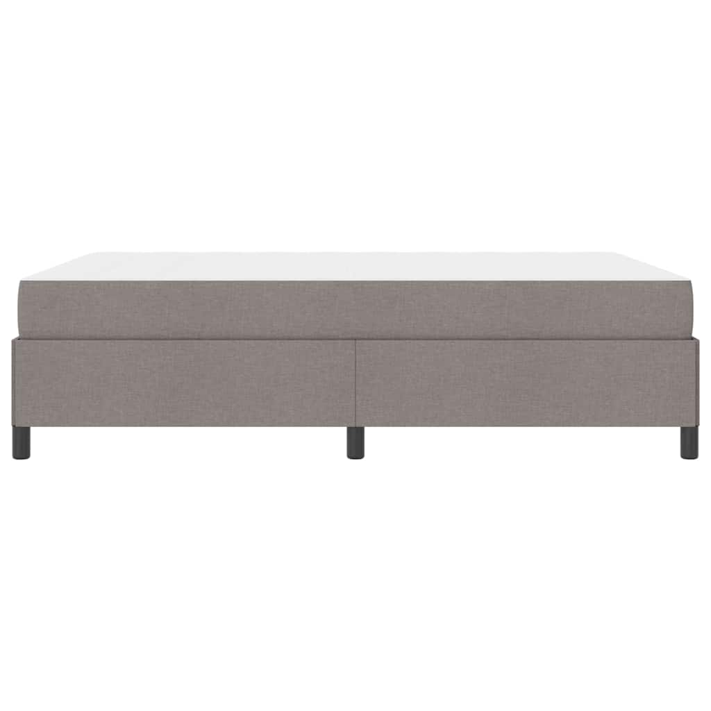 Letto a molle Tortora e Nero 160 x 200 cm