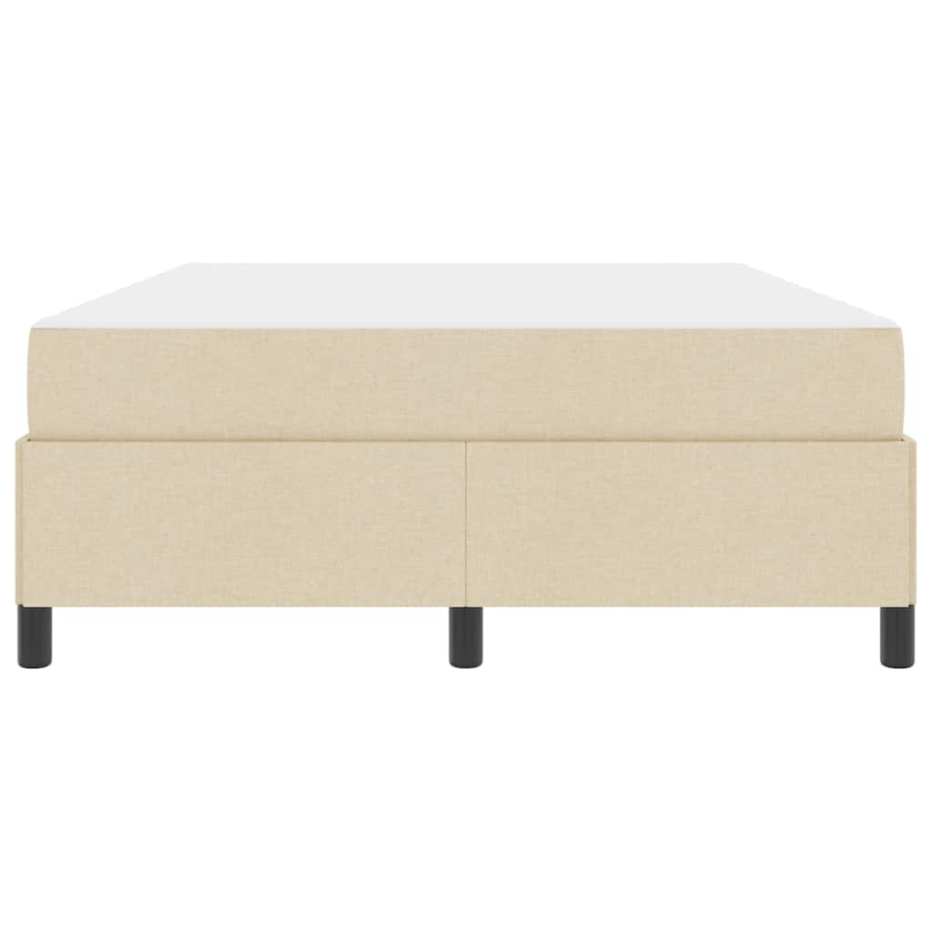 Letto a molle Crema e Nero 160 x 200 cm