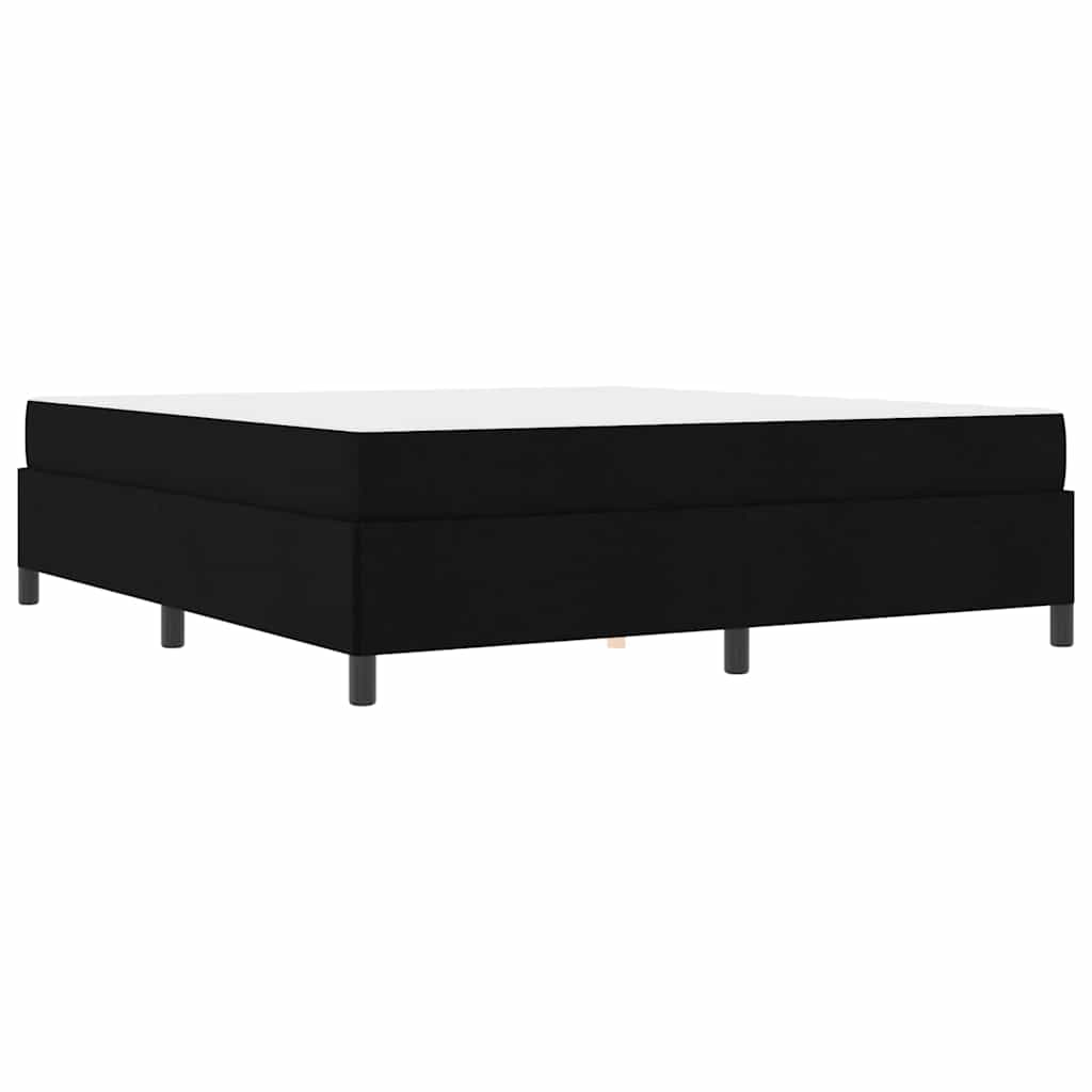 Letto a molle Nero e Nero 180 x 200 cm