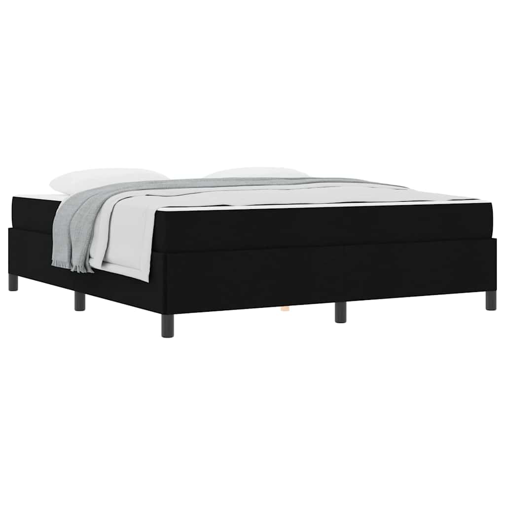 Letto a molle Nero e Nero 180 x 200 cm