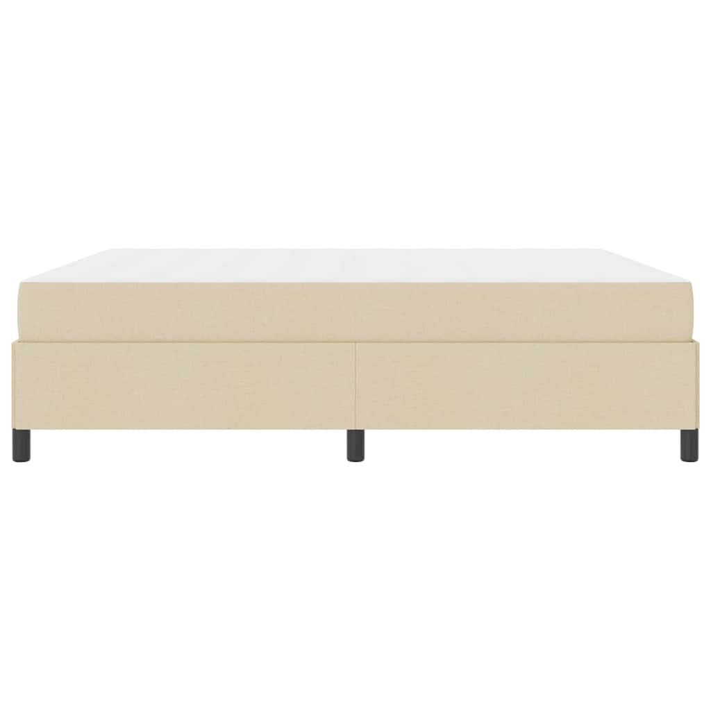 Letto a molle Crema e Nero 180 x 200 cm