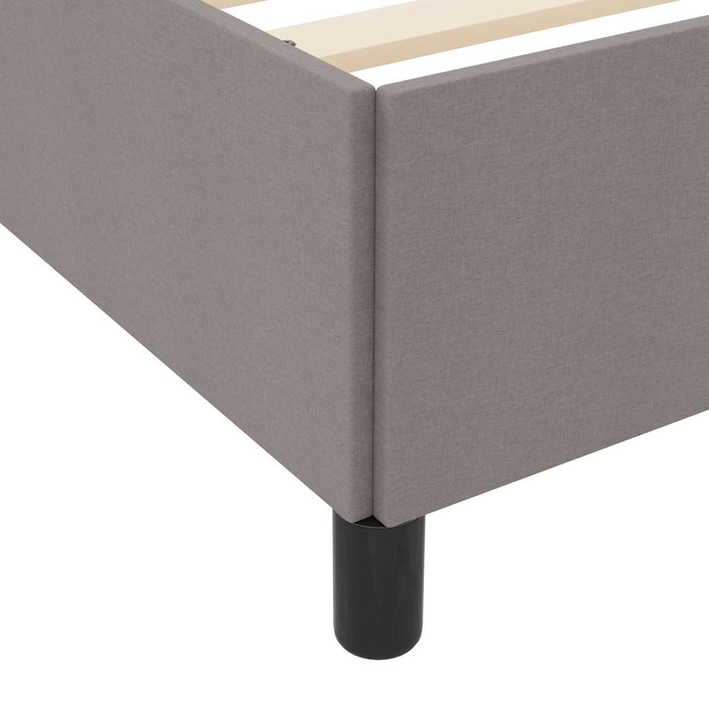Letto a molle Tortora e Nero 200 x 200 cm