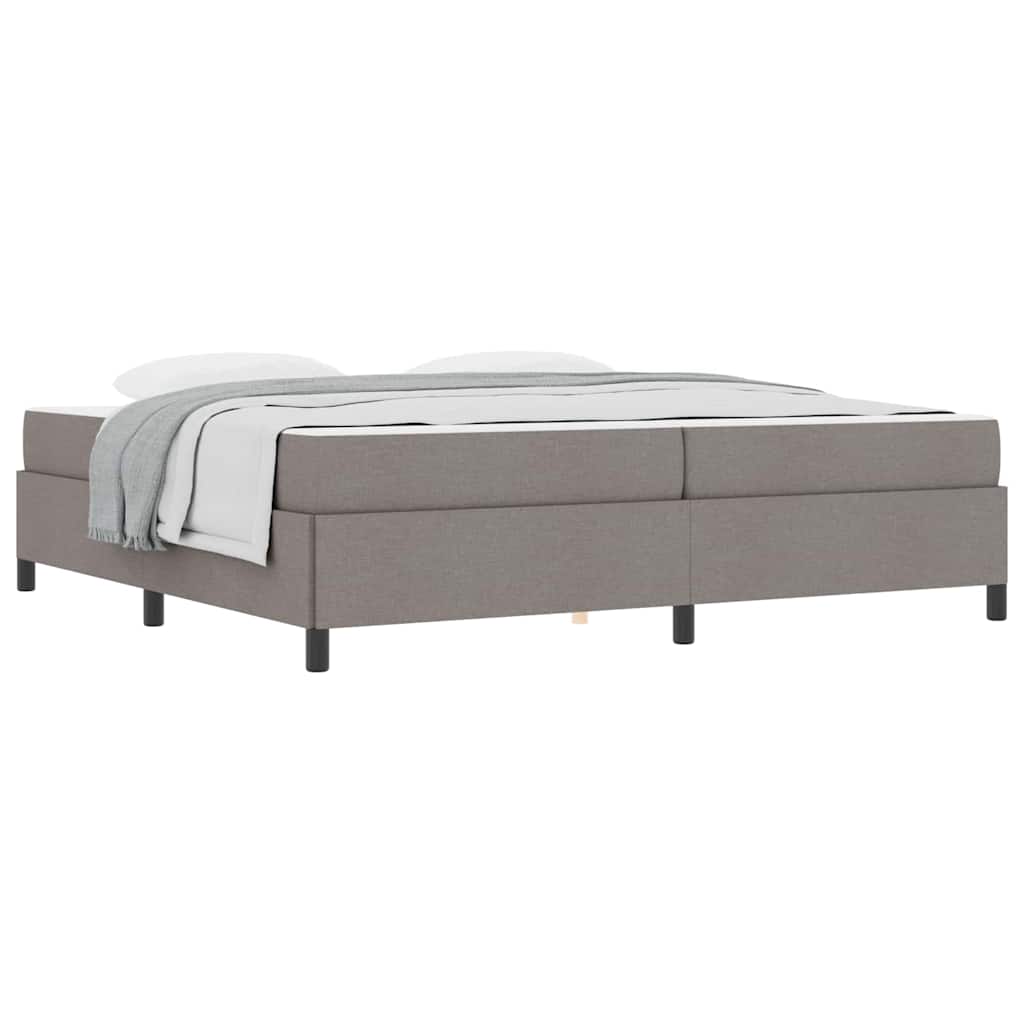Letto a molle Tortora e Nero 200 x 200 cm