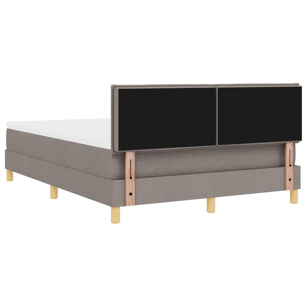 Letto a Sorgente LED con testiera Talpa 140 x 190 cm Tessuto | homemem39