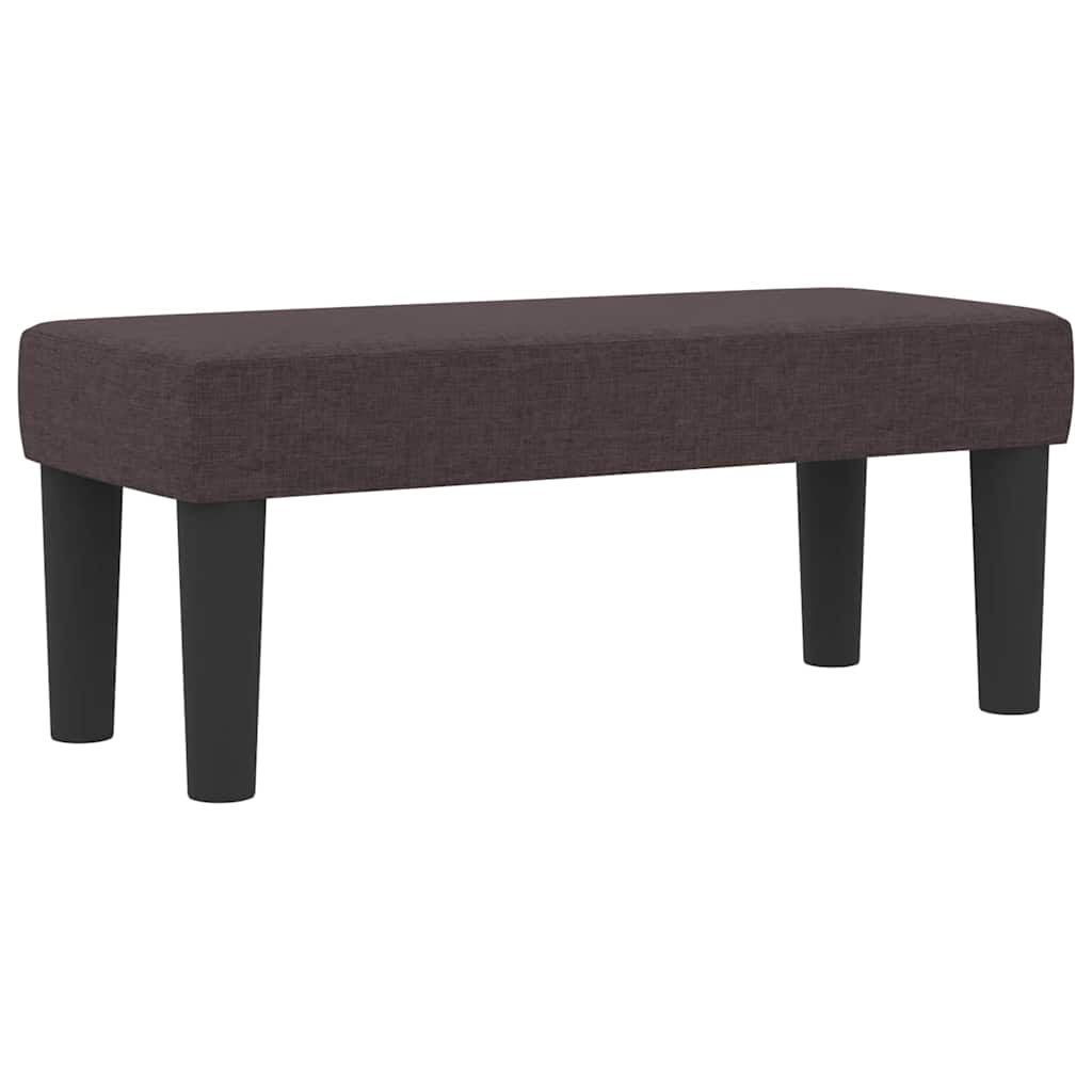 Letto a molle con materasso Marrone Scuro 100 x 200 cm Tessuto