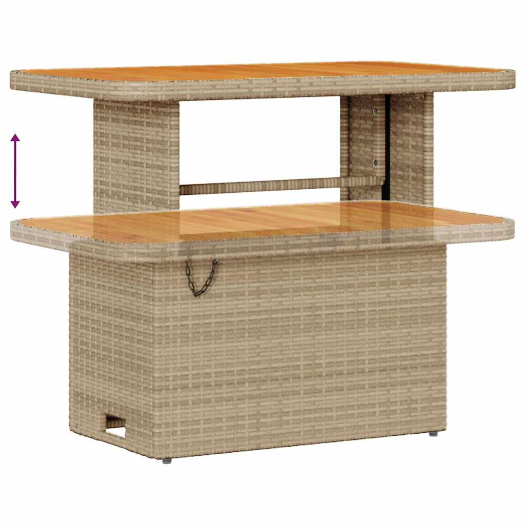 Set Divano da Giardino Beige e Crema 90 x 55 x 71 cm