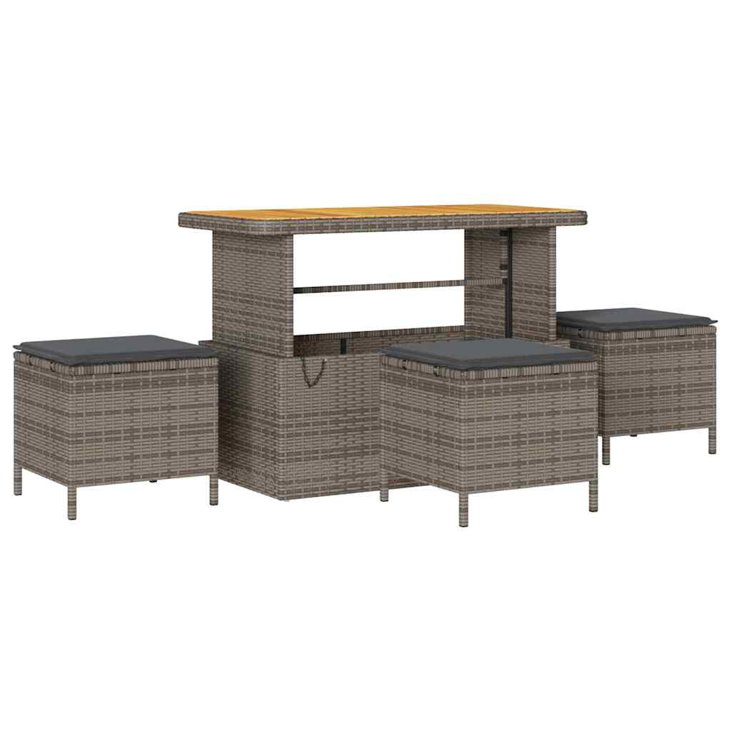 Set Divano da Giardino 10 pcs Grigio 110 x 55 x 71 cm