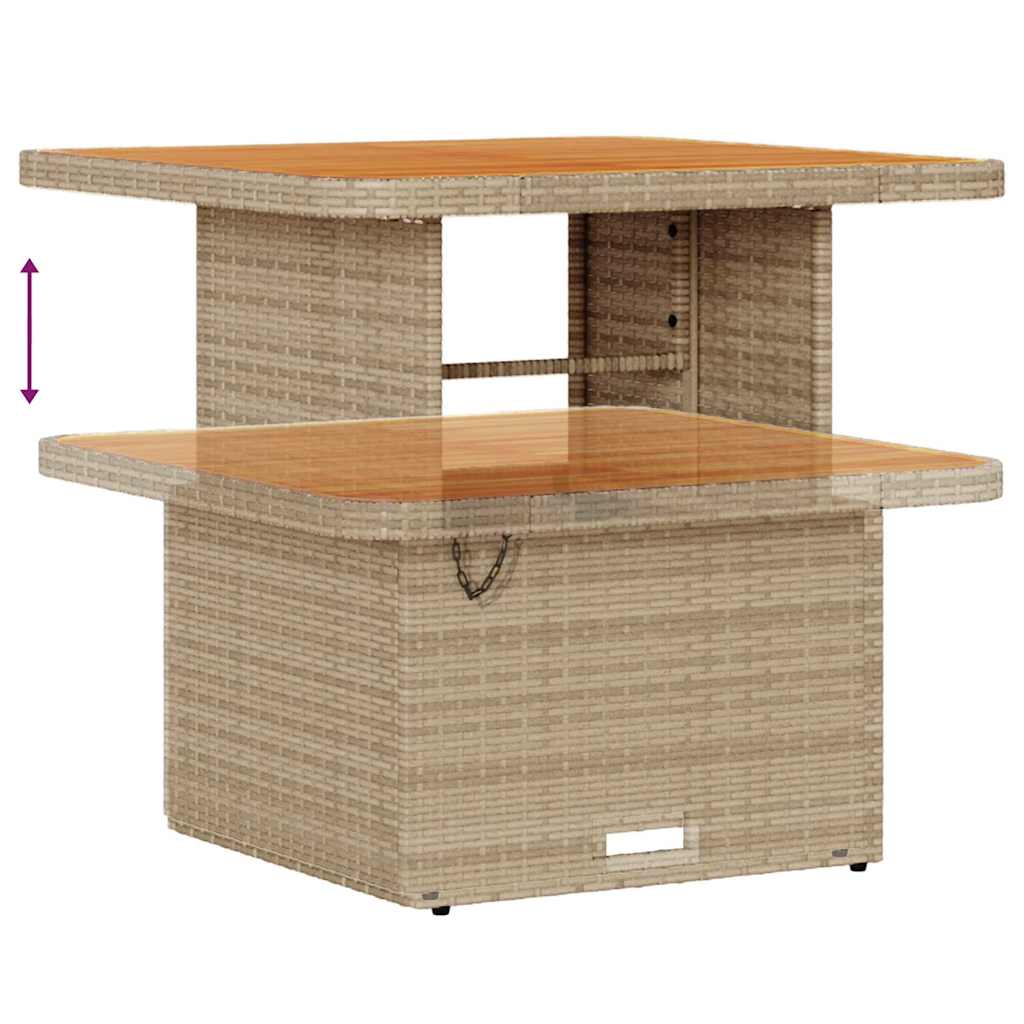Set Divano da Giardino 13 pcs Beige e Grigio Chiaro