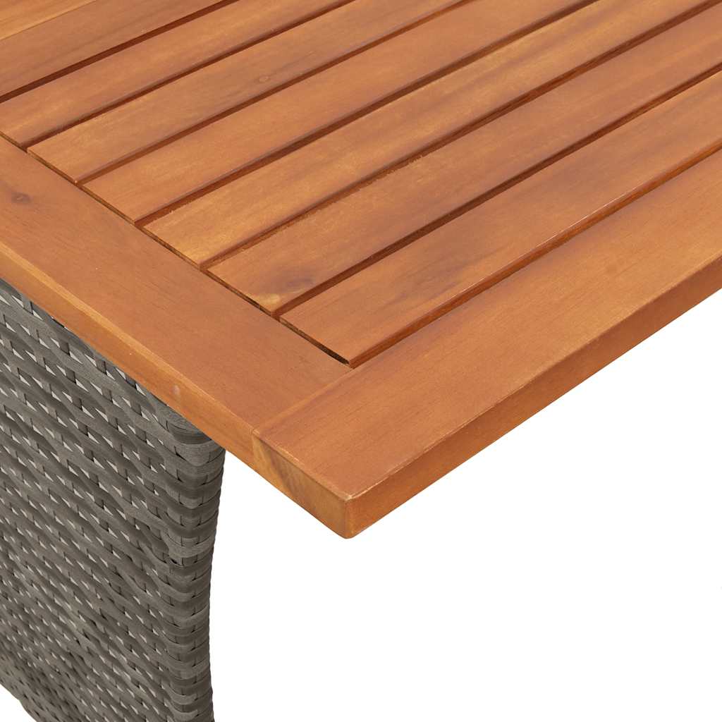 Set Divani da Giardino 3 pz con Cuscini Grigio in Polyrattan