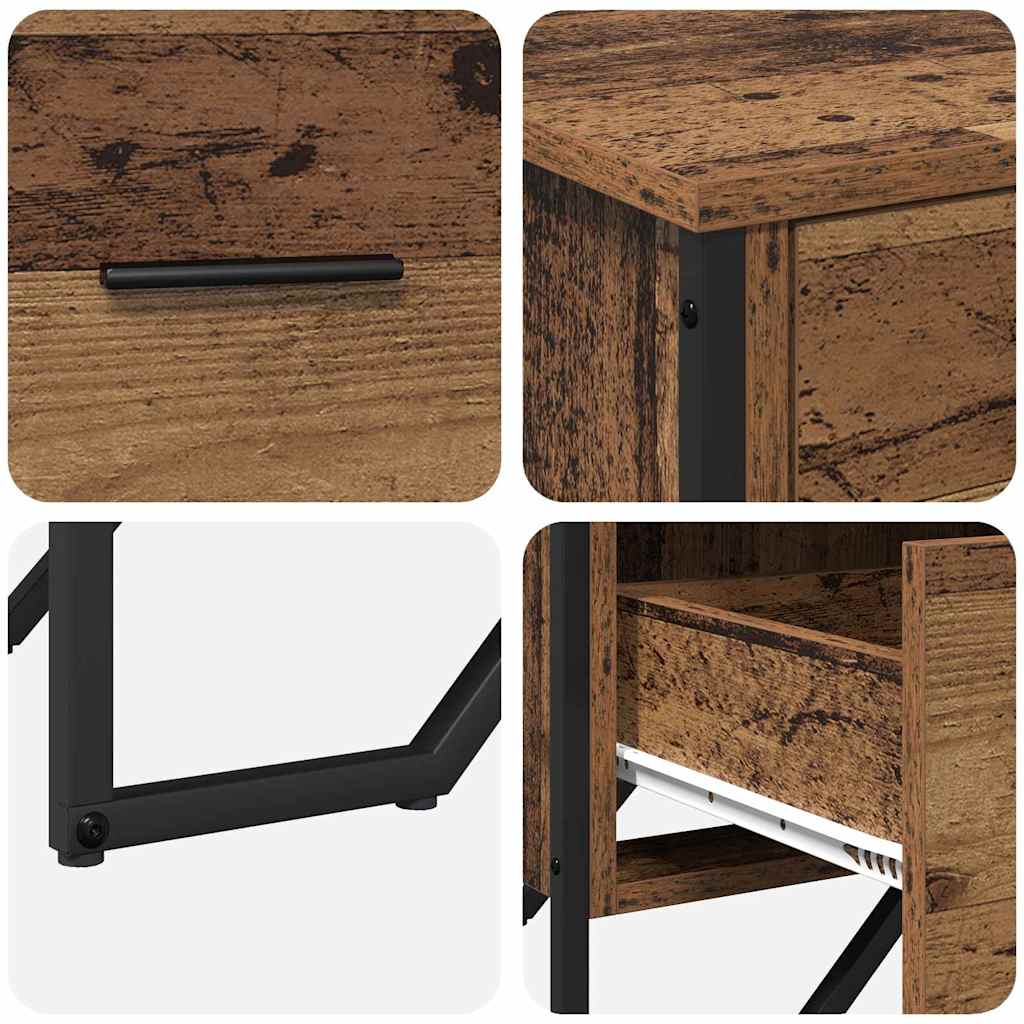 Cassettiera Legno vecchio 91 x 35.5 x 74.5 cm Legno multistrato