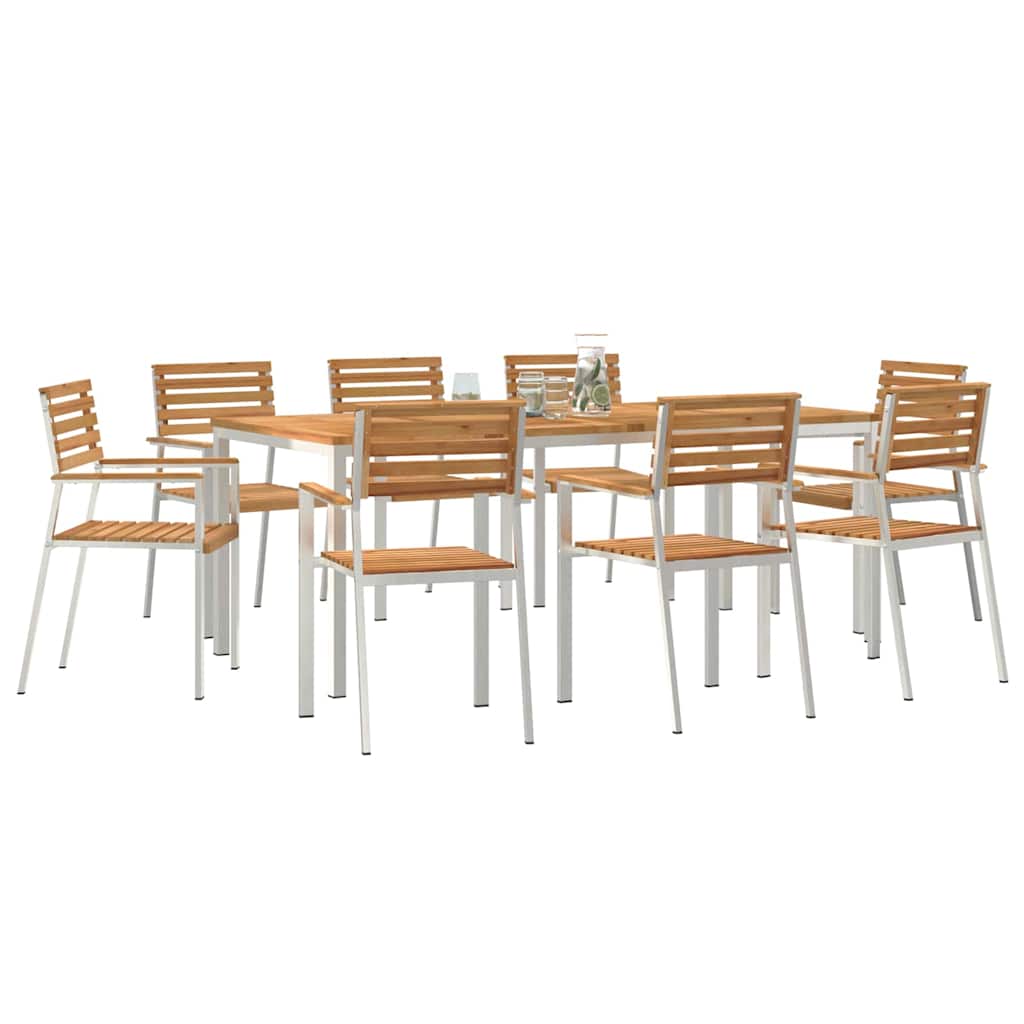 Set da Pranzo per Giardino 9 pcs