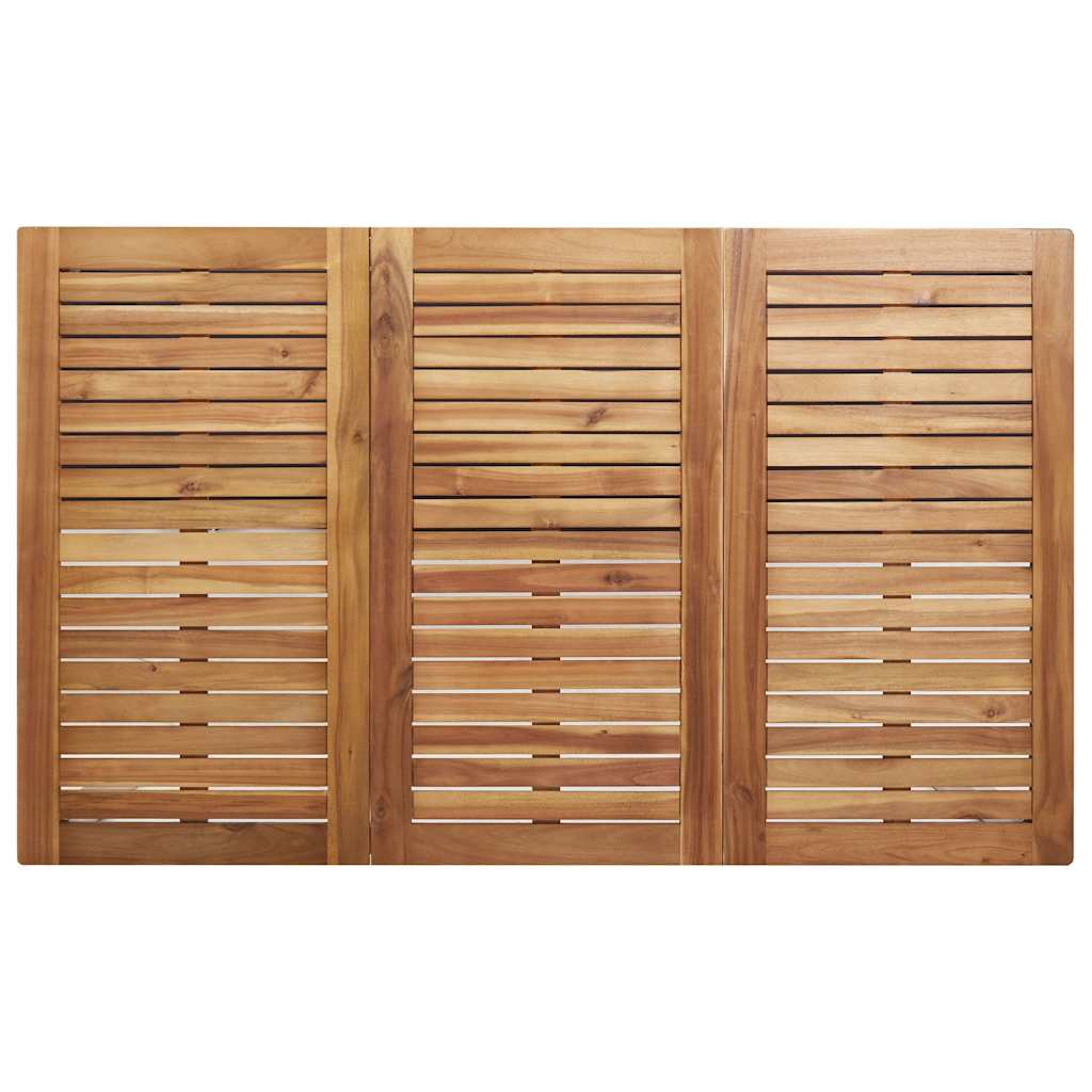 Set da Pranzo per Giardino 7 pcs Legno Massello di Acacia