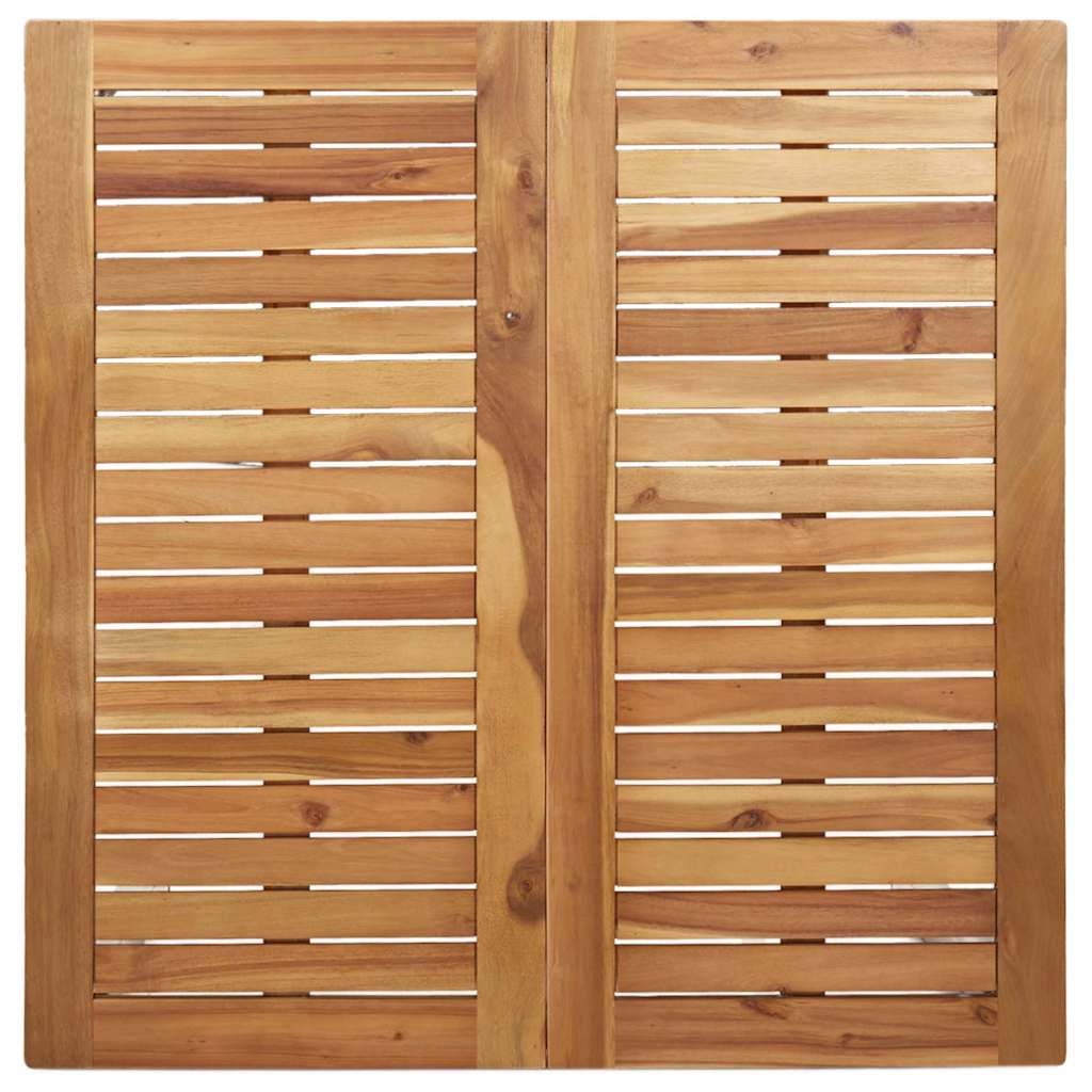 Set da Pranzo per Giardino 5 pcs Legno Massello di Acacia