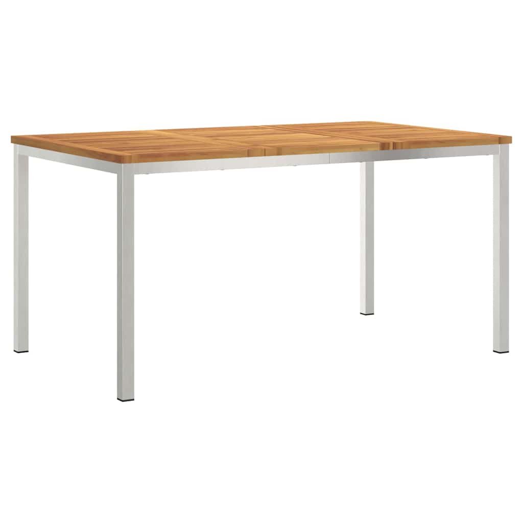 Set da Pranzo per Giardino 5 pcs Legno Massello di Acacia